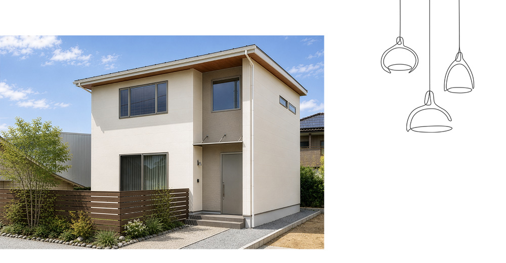 S CUBO西美薗モデルハウスの外観