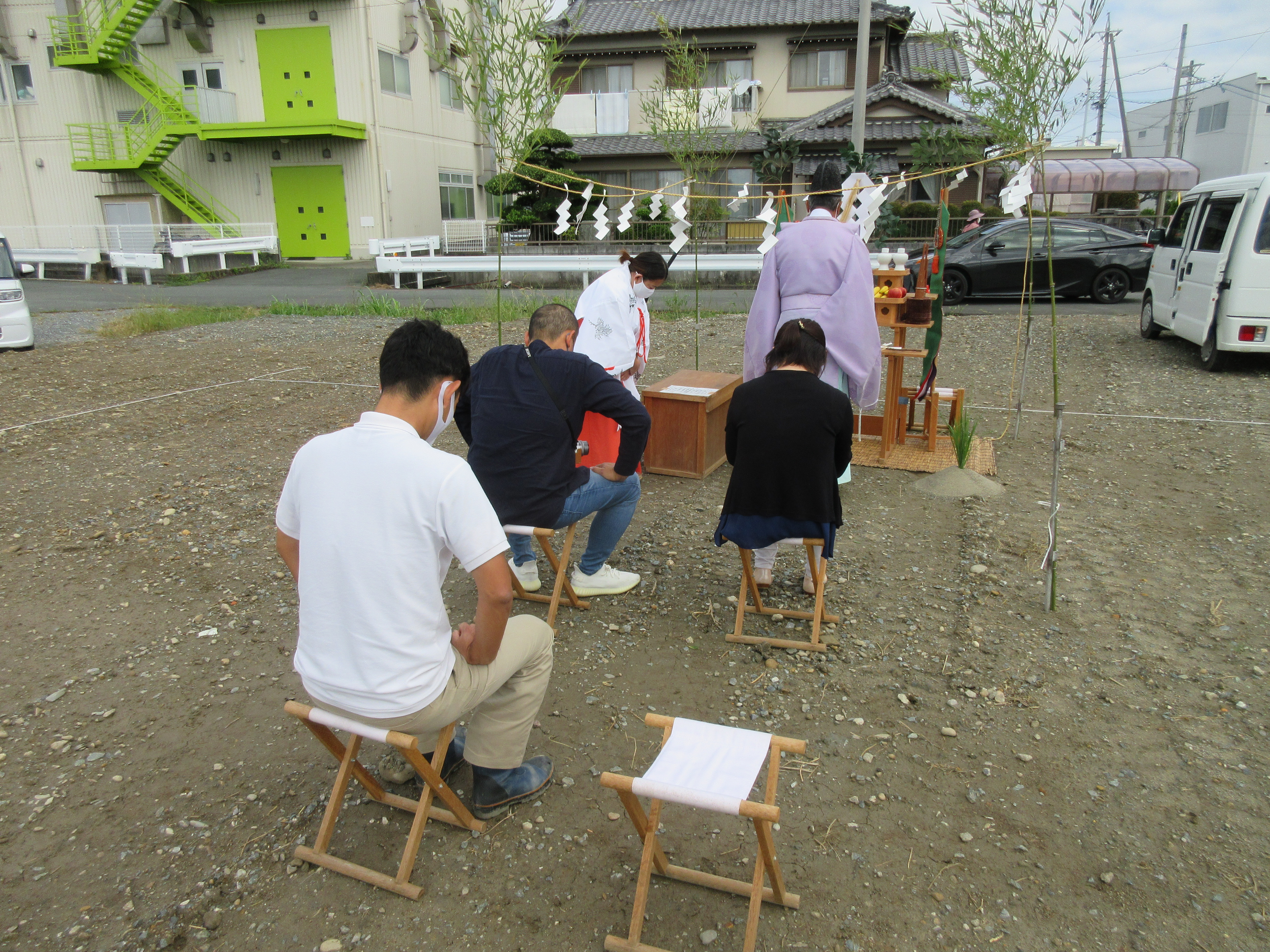 地鎮祭おめでとうございます。