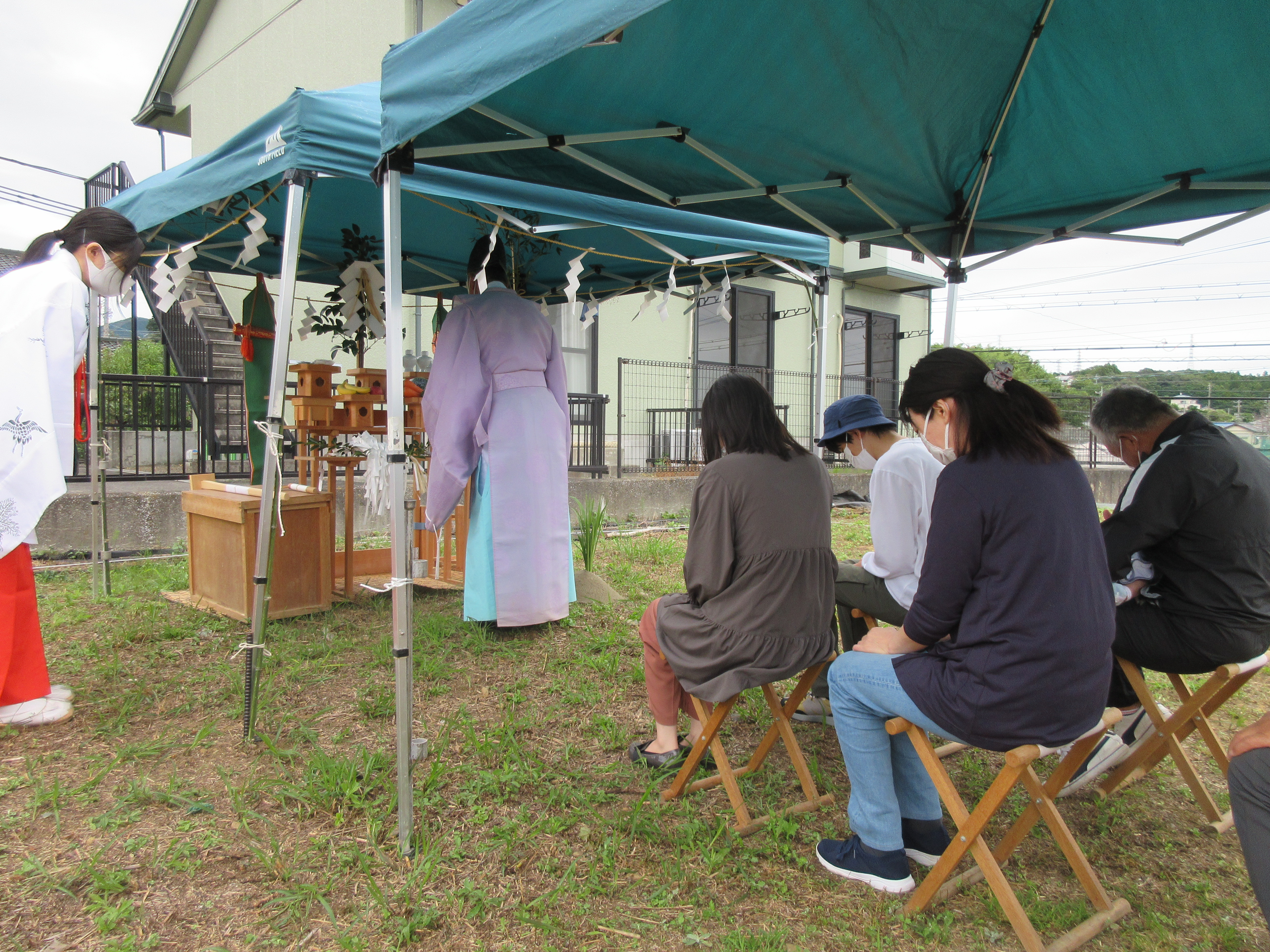 地鎮祭おめでとうございます。