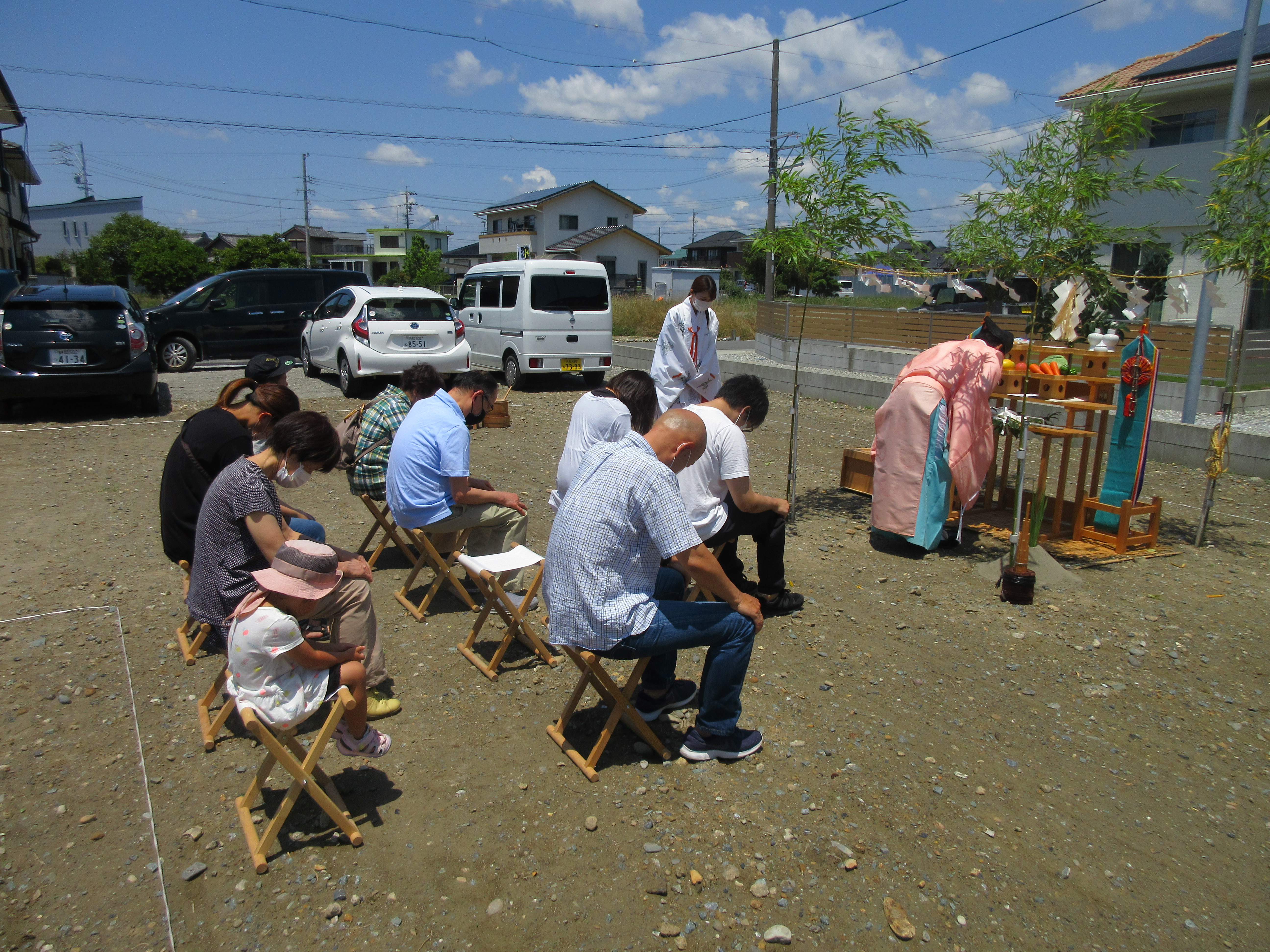 地鎮祭おめでとうございます。