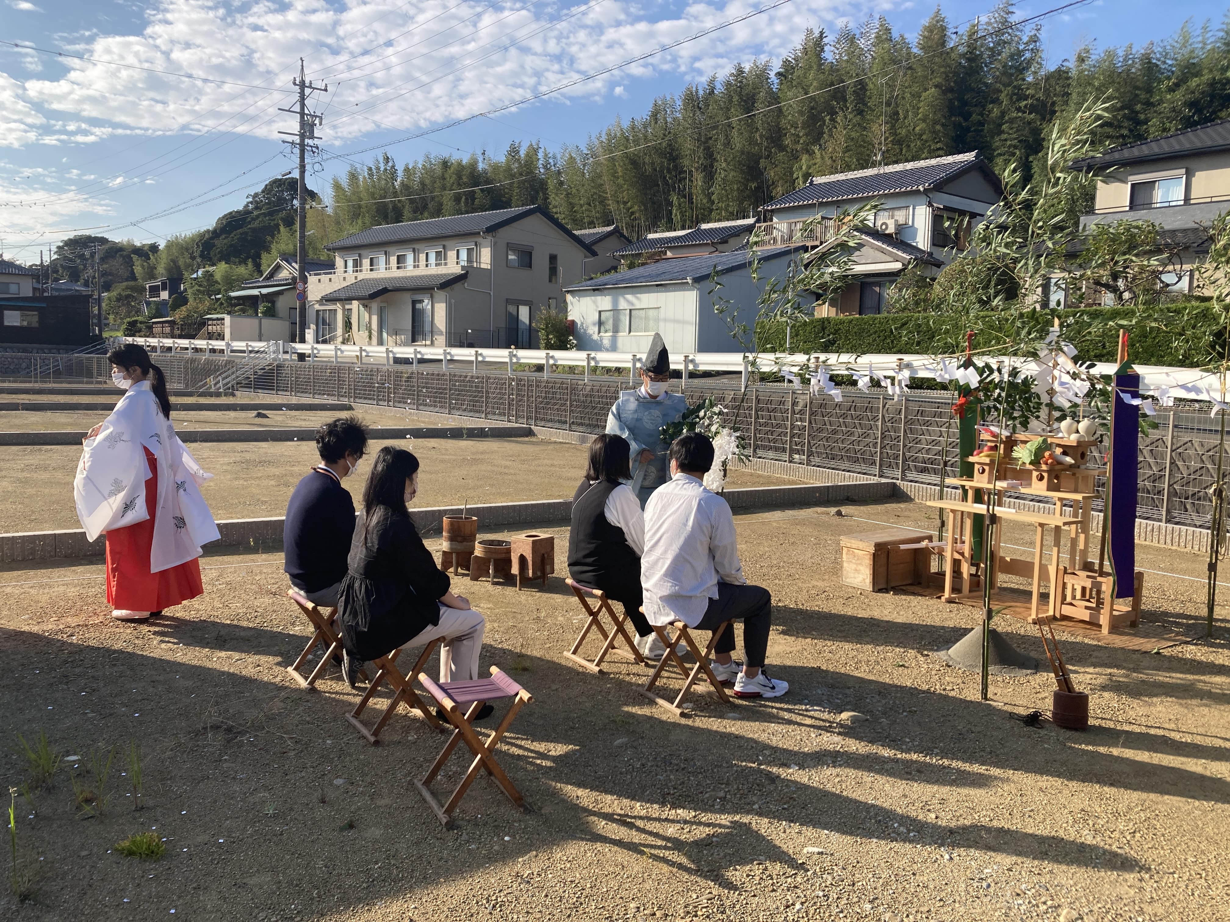 地鎮祭おめでとうございます。