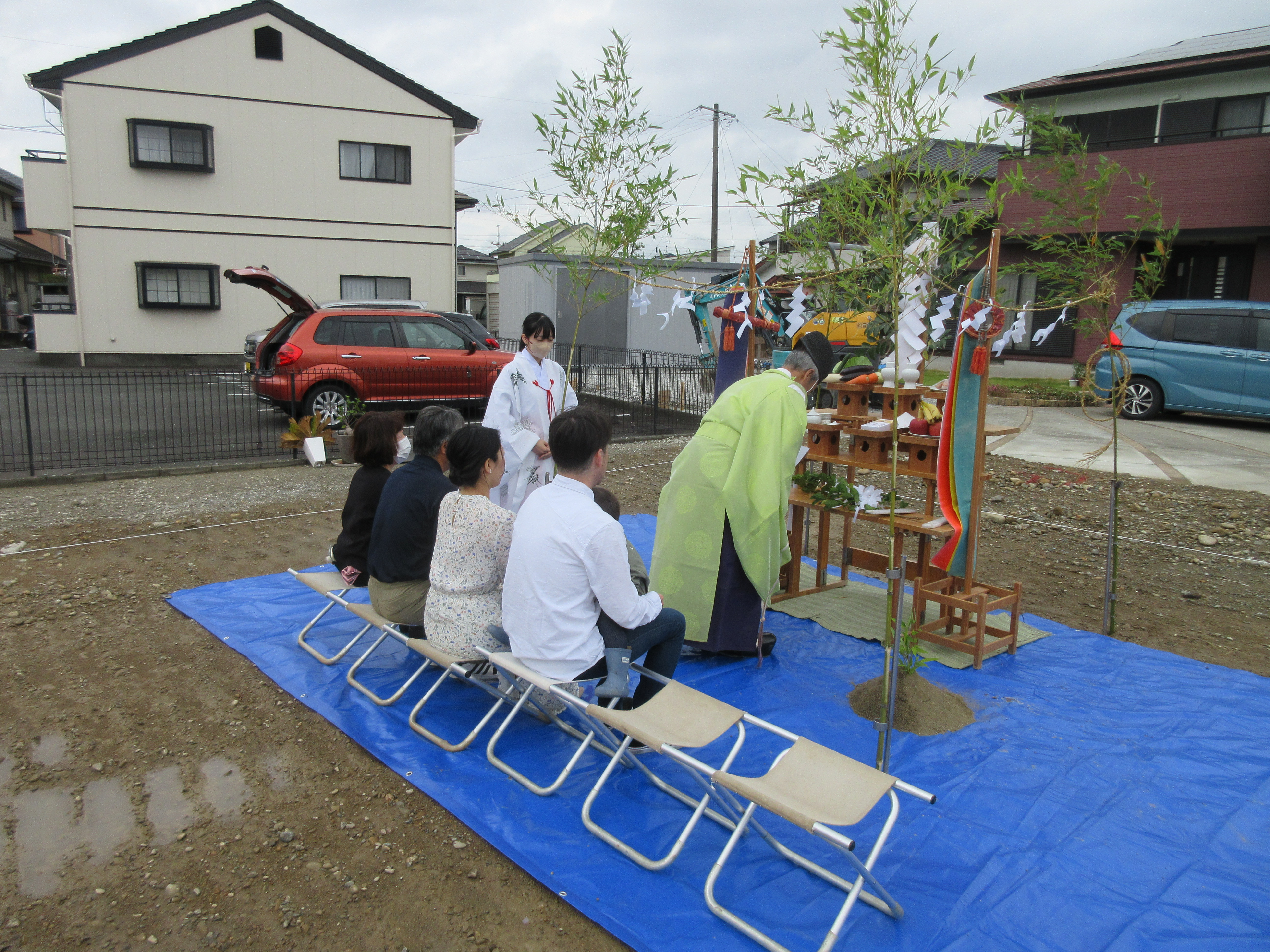 地鎮祭おめでとうございます。