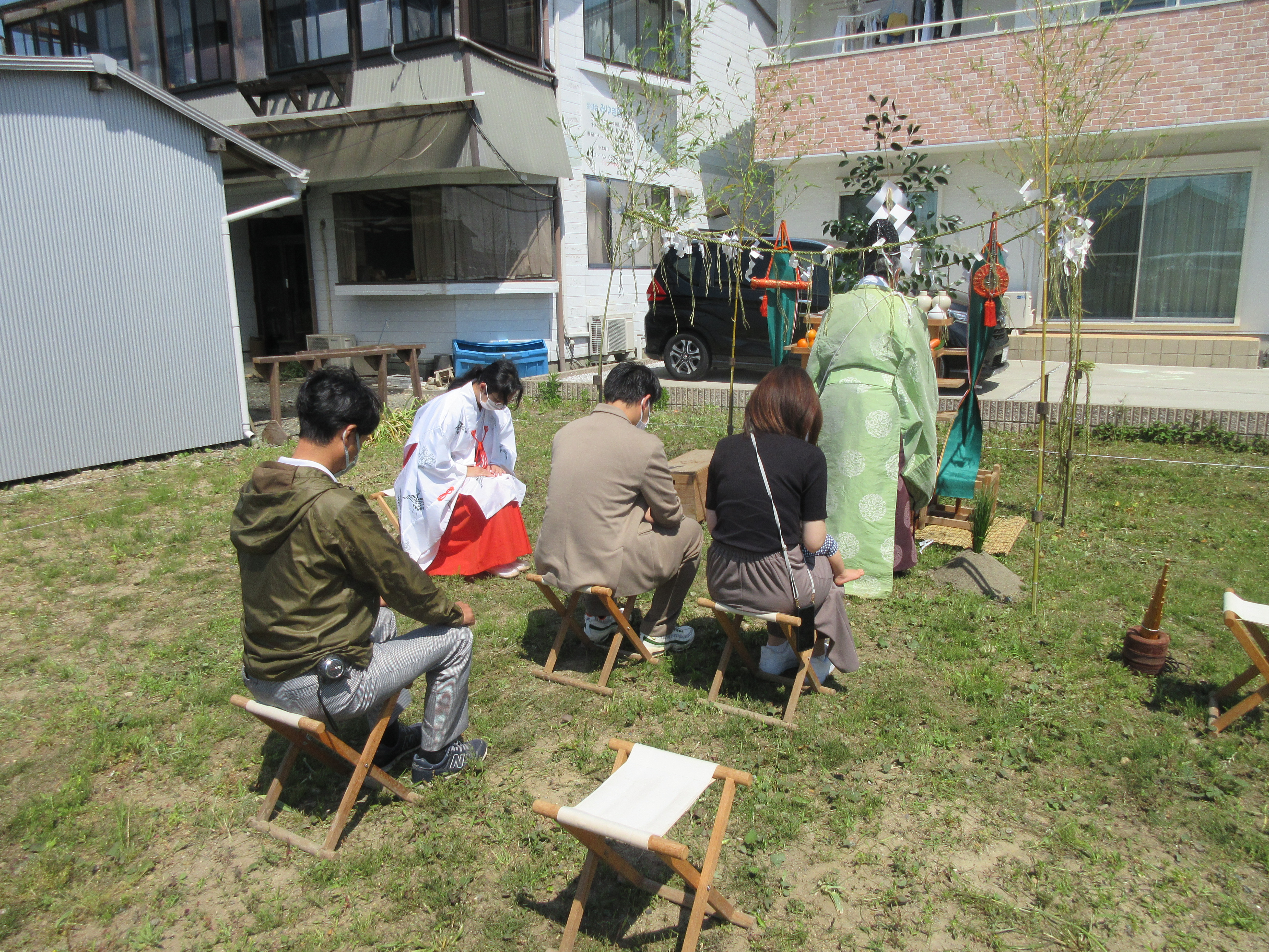地鎮祭おめでとうございます。