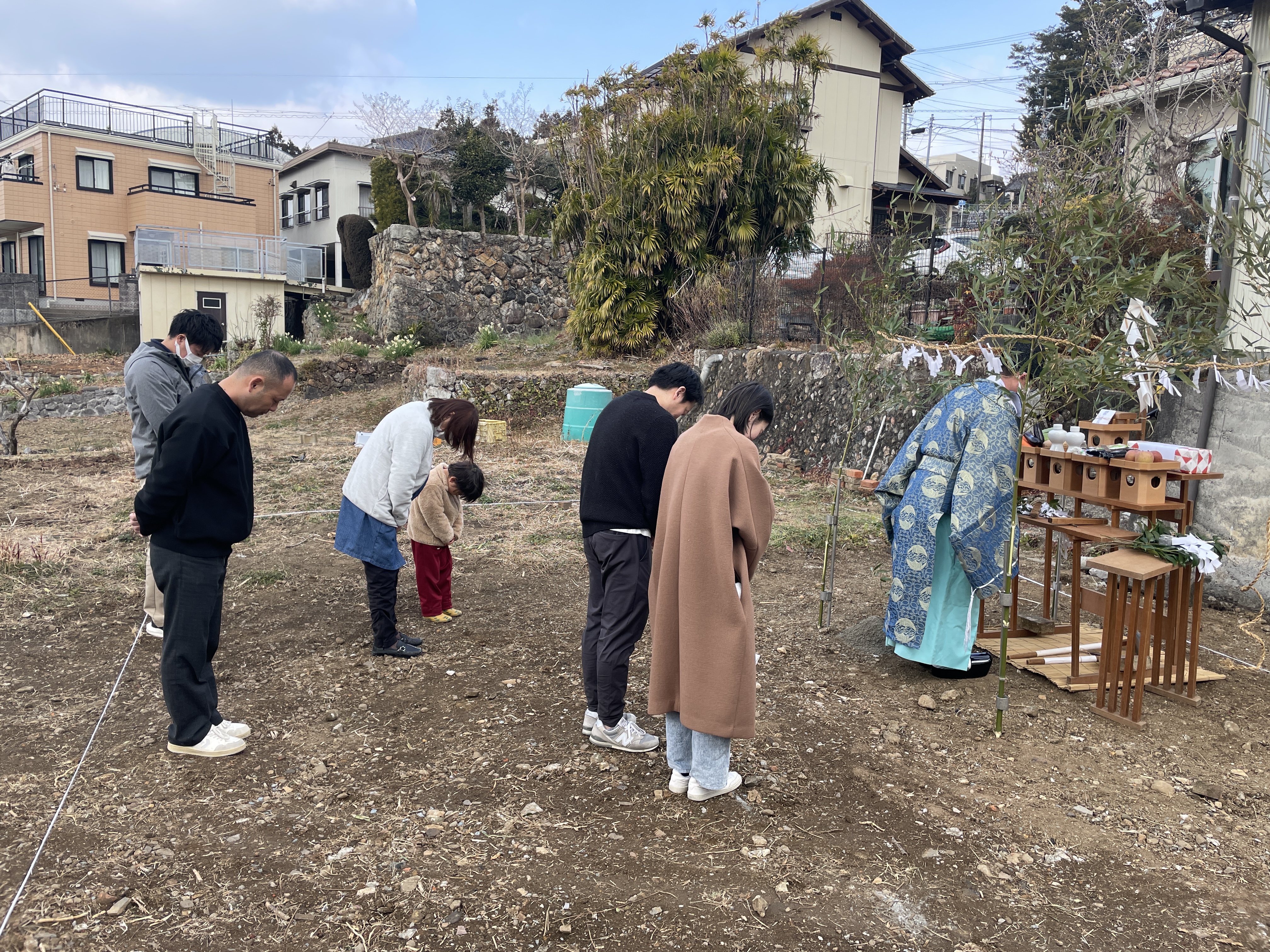 地鎮祭おめでとうございます