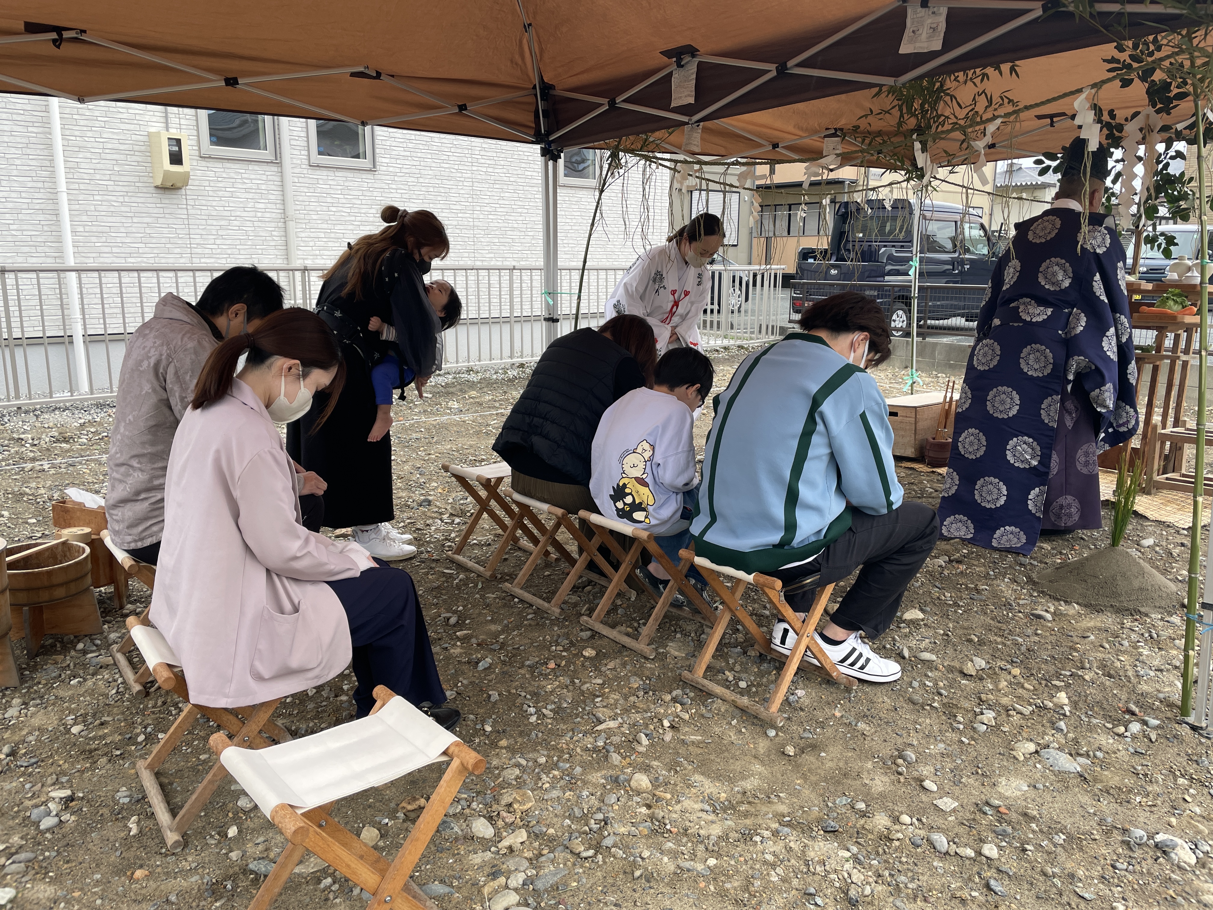 地鎮祭おめでとうございます