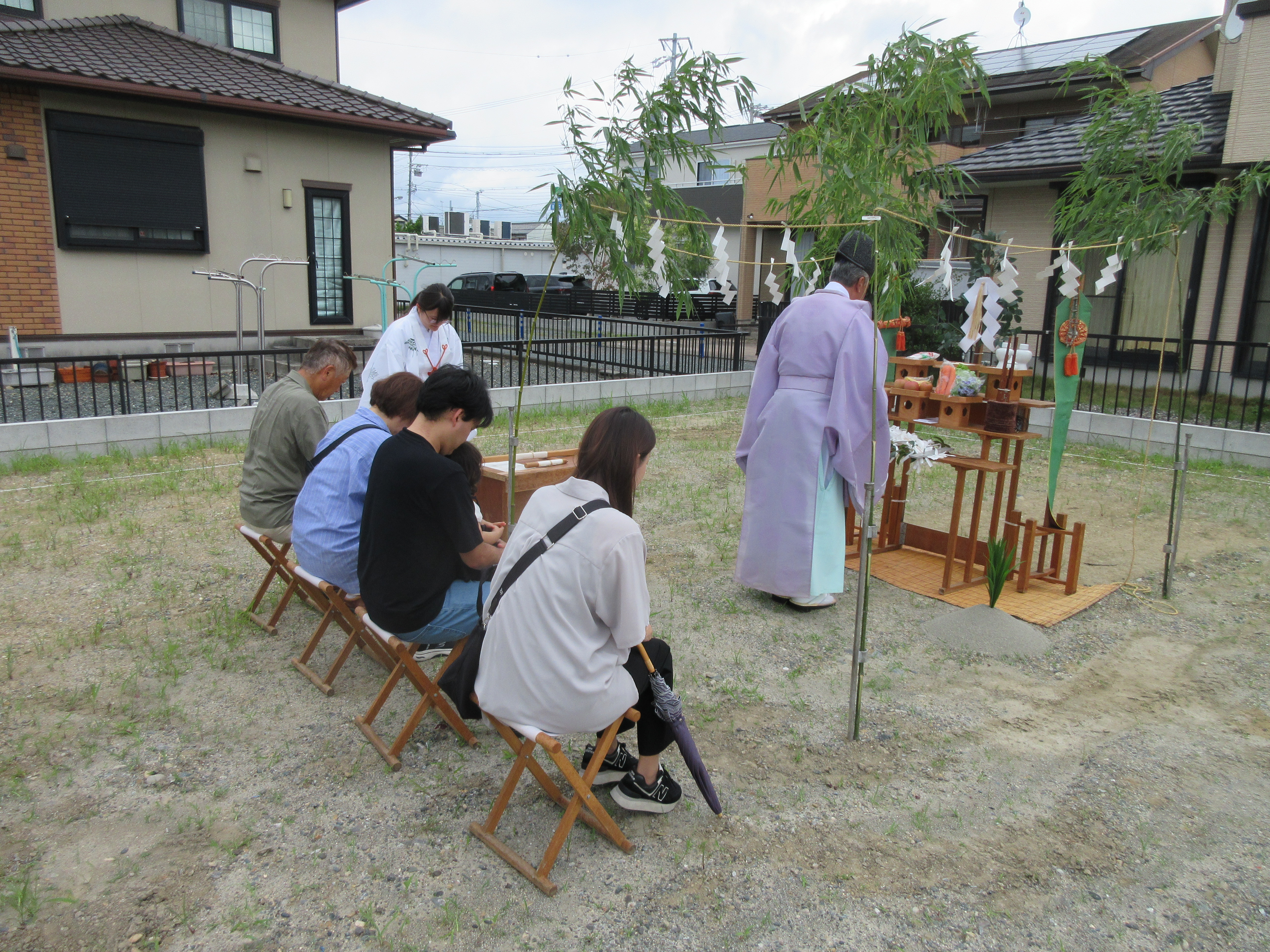 地鎮祭おめでとうございます