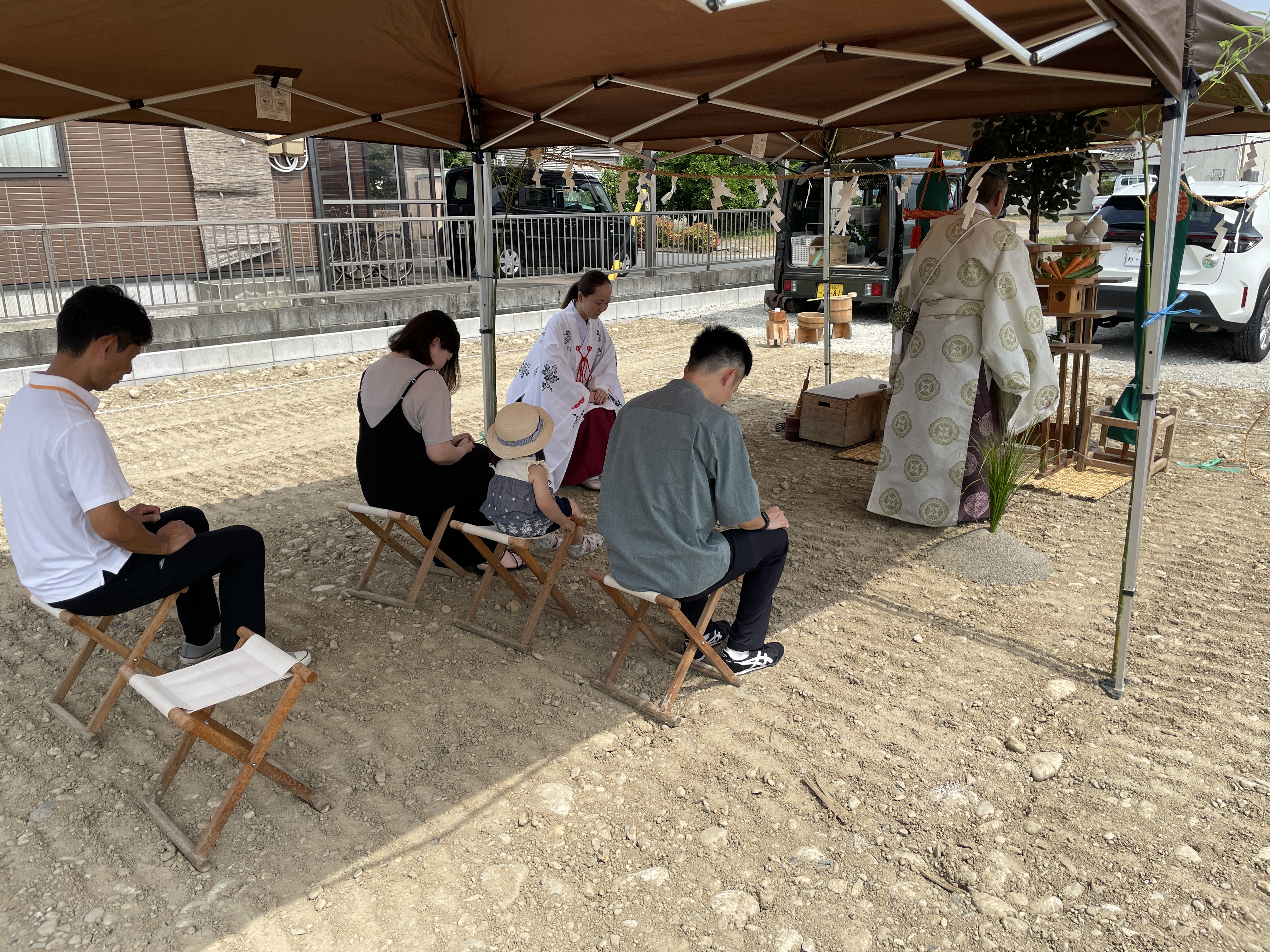 地鎮祭おめでとうございます