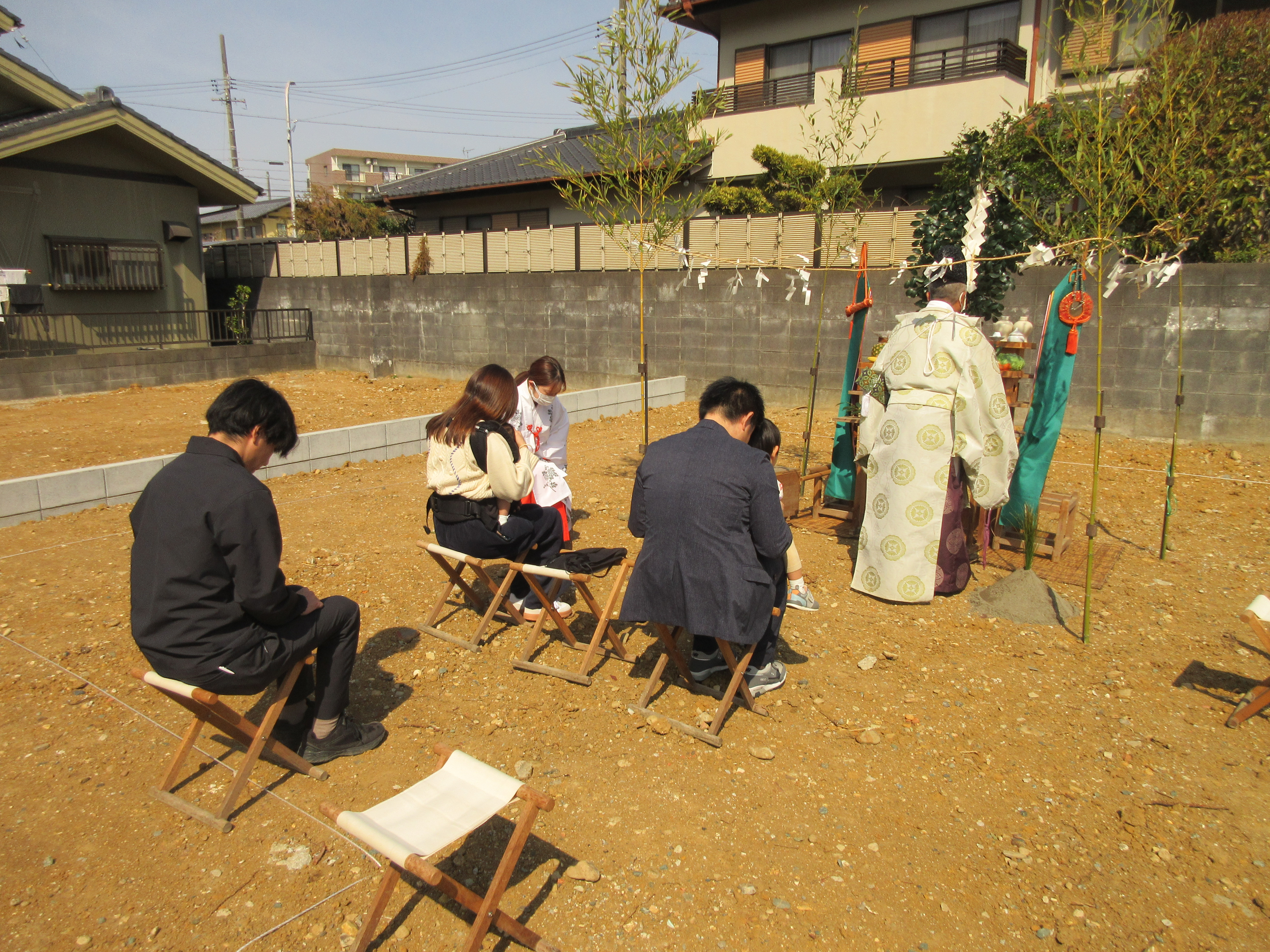 地鎮祭おめでとうございます