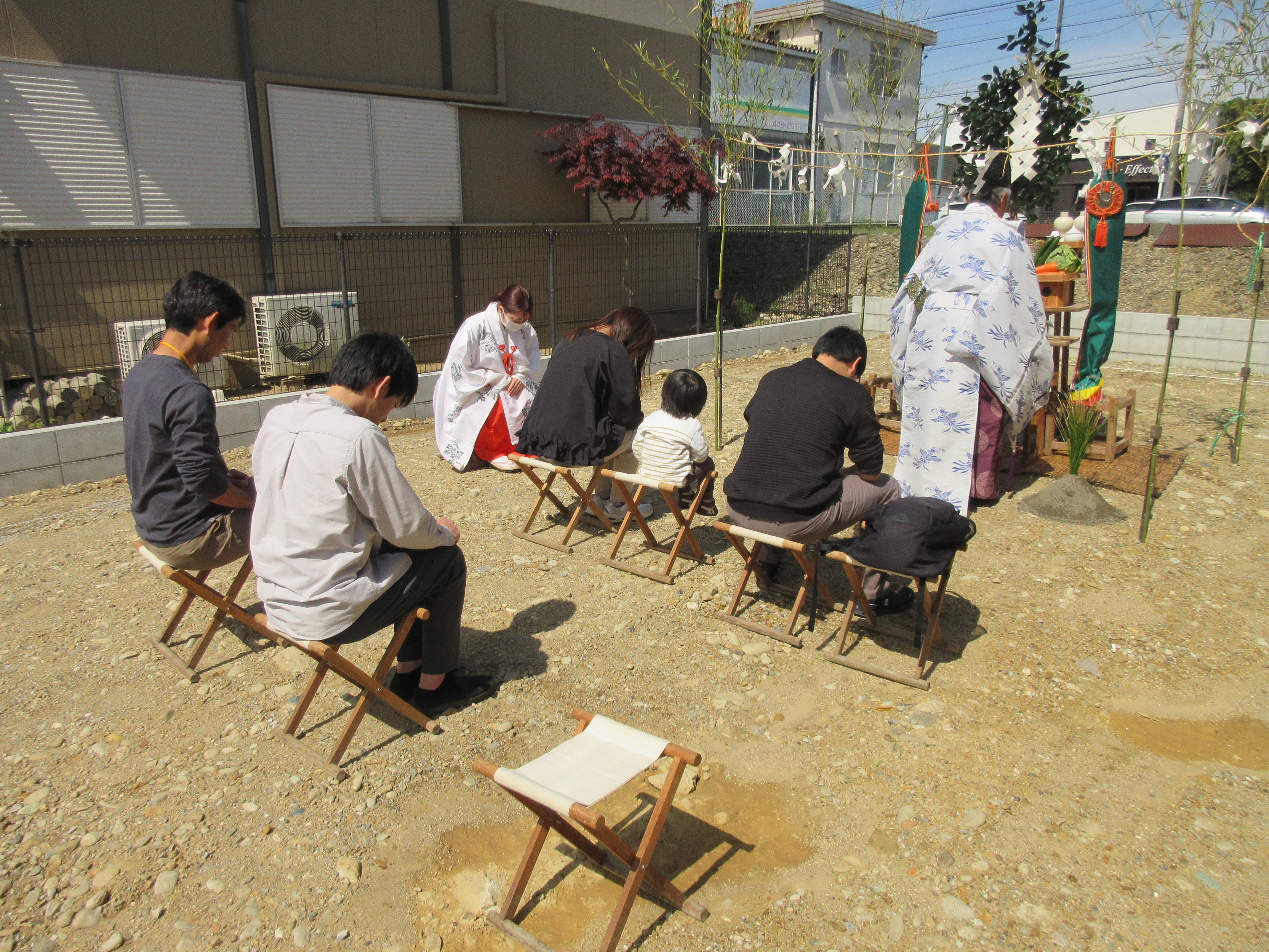 地鎮祭おめでとうございます