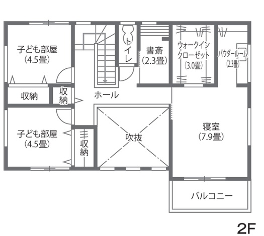 2階間取り図