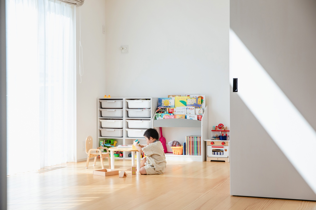 おもちゃ収納のある子ども部屋